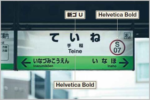 JR北海道の駅名標はもっとも太い「新ゴU」