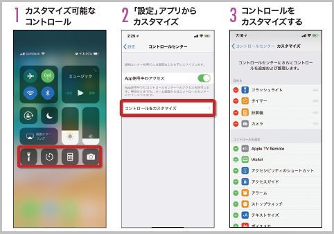 iPhoneのコントロールセンターを使いこなす