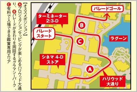 USJのナイトパレードは1時間前には待機する