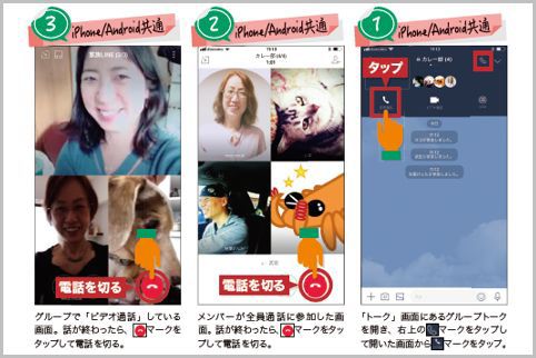 LINEの無料電話は自分を含めて最大200人まで