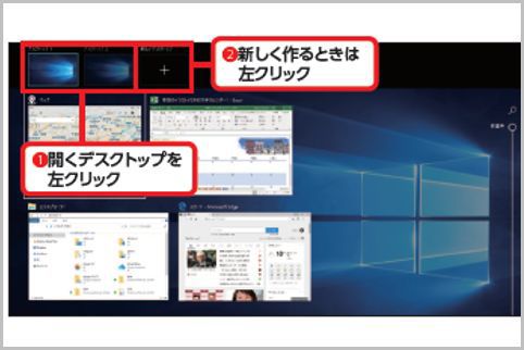 Windows10の仮想デスクトップで効率アップ