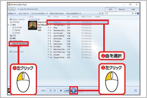 「Windows MediaPlayer」の基本的な使い方